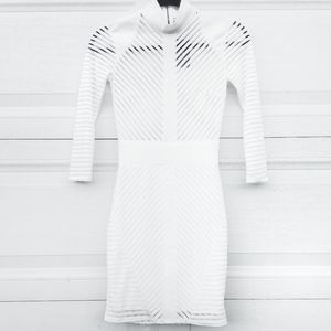 NWT Fashion Nova White Long Sleeve Mini Dress